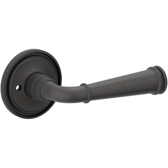 Baldwin Estate L033055PRIV Briarcrest Lever with 5070 Rose, Privacy - Polished Nickel