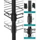 thumbnail image 2 of Estante Organizador Ajustable y Extensible de 5 Niveles | Organizador para Espacios Pequeños con Ganchos y Forros de PP, Acero, Negro, MLGR23BK, 2 of 2