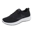 thumbnail image 2 of AUDeals Women's Orthopedic Bowling Shoes, Breathable Mesh Sneakers with Soft Soles for Walking and All Season Wear (Black, 8), 2 of 7