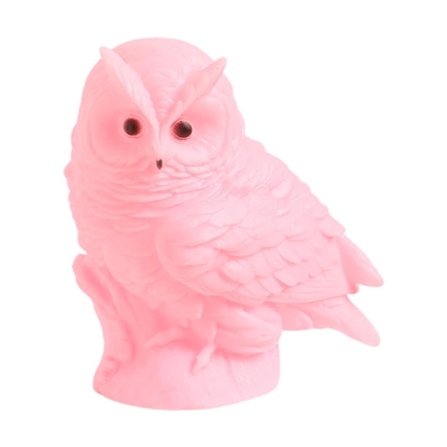 Luz de la noche del búho, lámpara de noche, decorativa moderna del hogar, lámpara de guardería LED, luz de la noche de la mesa para niños para niños Rosa
