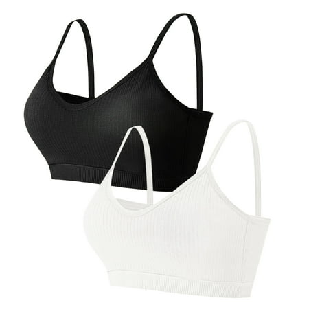 

uikmnh Bras for Women 2PC Women s Beauty Back Strap Unrimming Sport Underwear Bra