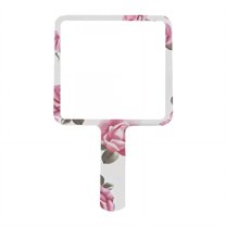 RAGUPEL Hand Mirrors with Handle,Square Shape Mirror 6.3"*3.5"*0.2" Hand Held Mirror,Aluminum Mirror Hand Held Mirrors with Handle,Style3