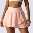 thumbnail image 1 of Gibobby faldas largas Elegante falda para correr para mujer con falda deportiva informal con diseño plisado(Azul, M), 1 of 5