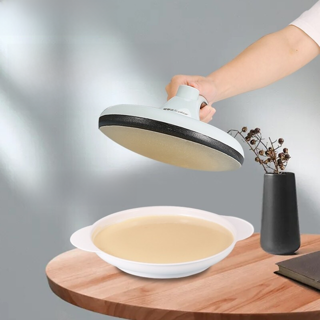 Máquina para hacer panqueques Inicio Pastel de primavera Dang Máquina automática para hacer piel de rollito de primavera Piel de panqueque pequeña Panqueque