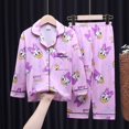 thumbnail image 1 of Disney Mickey Mouse Niños Pijamas Niños Ropa de algodón Pantalones Conjunto Ropa de dormir de dibujos animados Niños Pijamas para niñas Trajes Niño Pyjamaheight 105-110cm zhangmengya CONDUJO, 1 of 2
