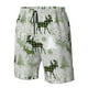 thumbnail image 4 of Balery green plaid Moose tree Traje de Baño Estilo Hawaiano para Hombre, Shorts de Secado Rápido con Bolsillos-3X-Large, 4 of 6
