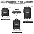 thumbnail image 2 of Bolsa de equipaje plegable expandible Suitcases Hanke, negra, 98 L, 2 of 6