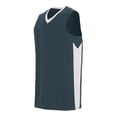 thumbnail image 2 of Augusta 2XL Block Out Jersey Slate/White 1712, 2 of 3