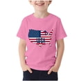 thumbnail image 2 of NAISIBABY Boys 4th of July T-Shirt, Crewneck Short Sleeve Summer Fashion Kids Patriotic Tee Pink Size 6, 2 of 5