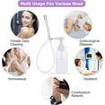 thumbnail image 4 of Irrigador vaginal de 300 ml - Kit de limpieza vaginal con irrigador anal, 3 cabezales de boquilla - Enema de presión manual reutilizable, regalo de limpieza de colon femenino (300 ml/10,1 oz), 4 of 5