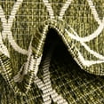 thumbnail image 3 of Unique Loom Outdoor Trellis Collection Area Rug - Gitter (4' 1" x 6' 1" Rectangle Green/Ivory), 3 of 6