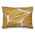 thumbnail image 2 of Creative Products Mustard Modern Leaf Lines 14x20 Indoor / Outdoor Pillow, 2 of 3