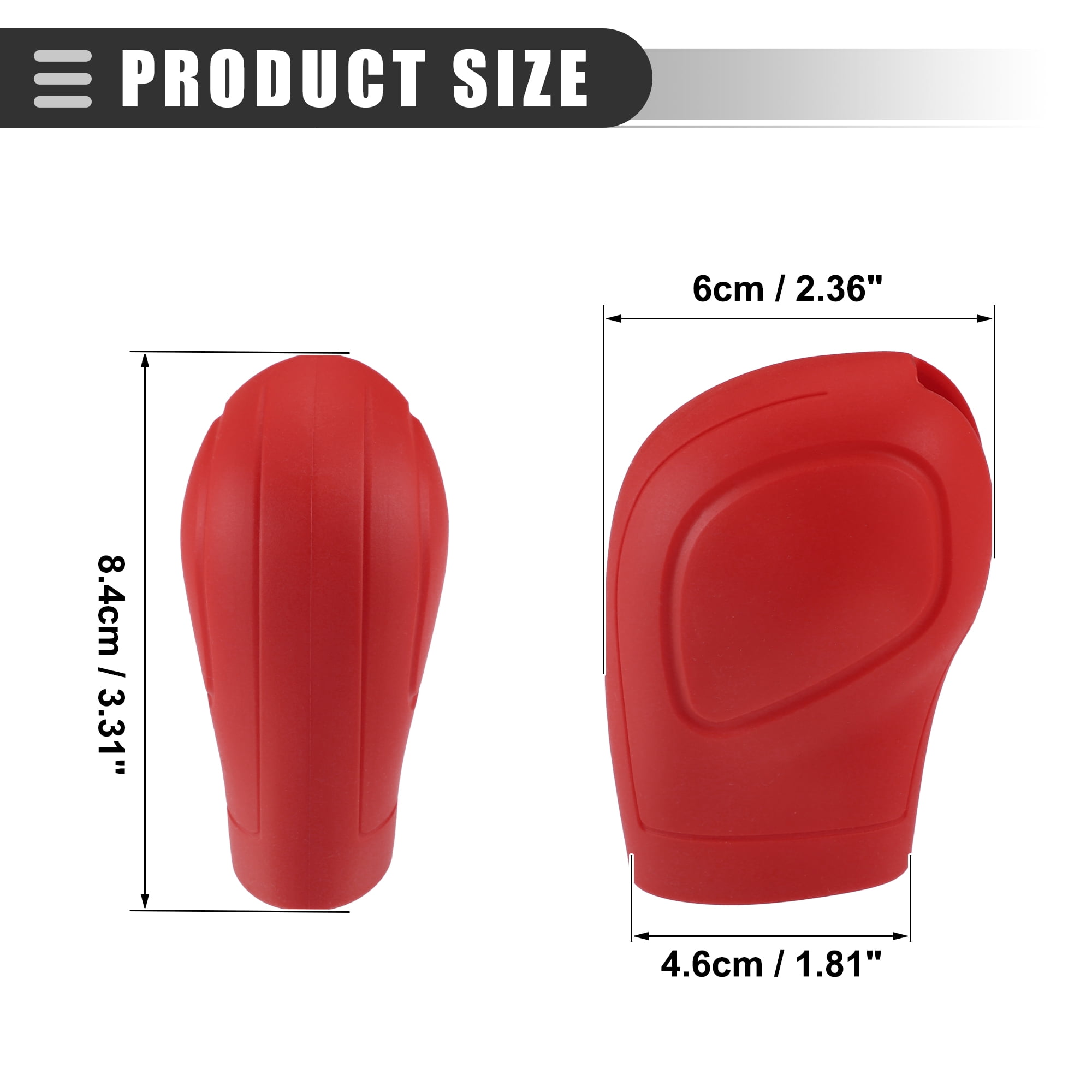 Unique Bargains Universal Car Gear Shift Cover Comfortable Handbrake Shifter Cover Red