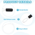 thumbnail image 3 of Uxcell Dia Vinyl Coated Stainless Steel Cable with Loop, Flexible Wire Rope Security Chain Lanyard for Outdoor Lighting 3/16" 5ft White, 3 of 7