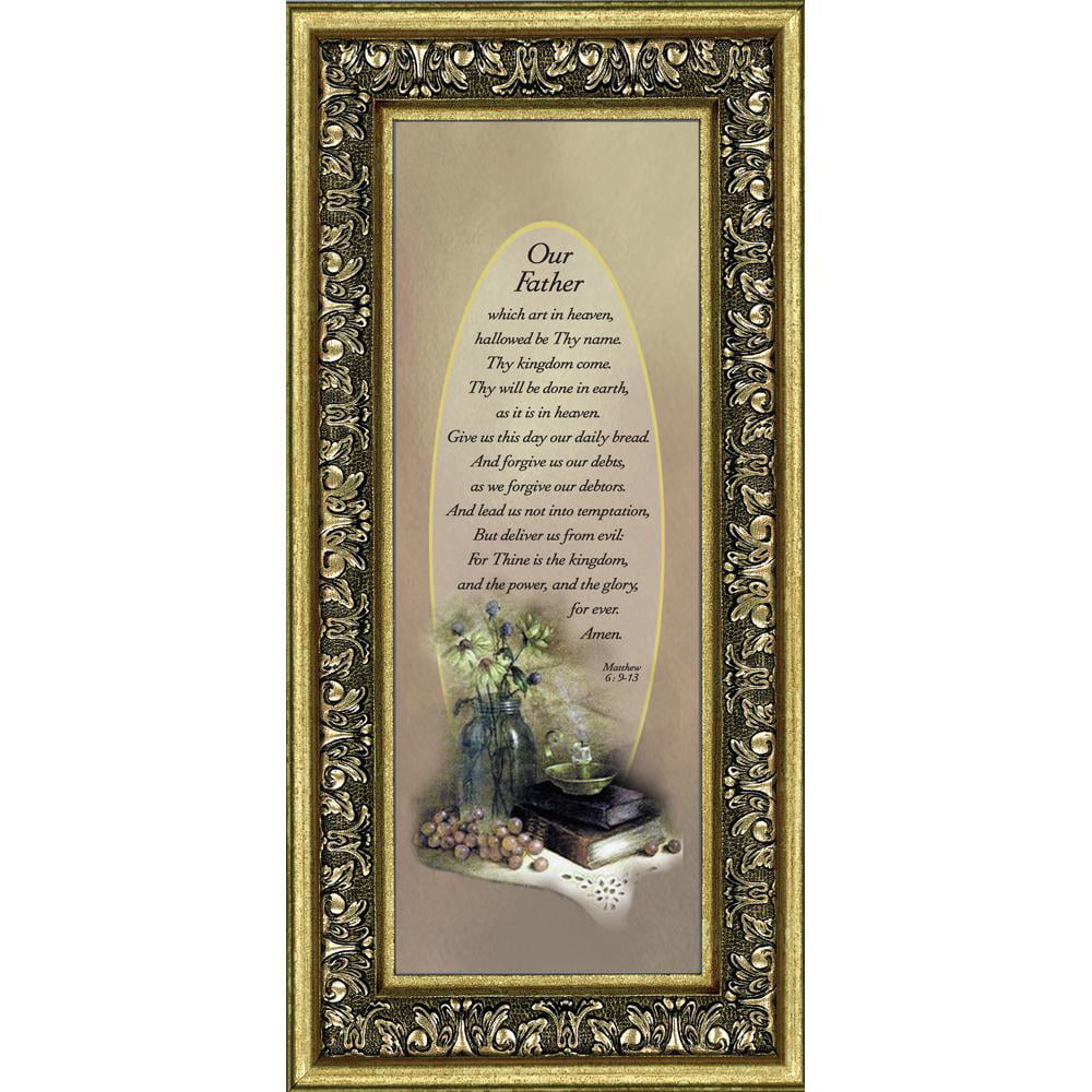 The Lord's Prayer, Our Father Prayer, Bible Verses Wall Decor, 6x12 ...