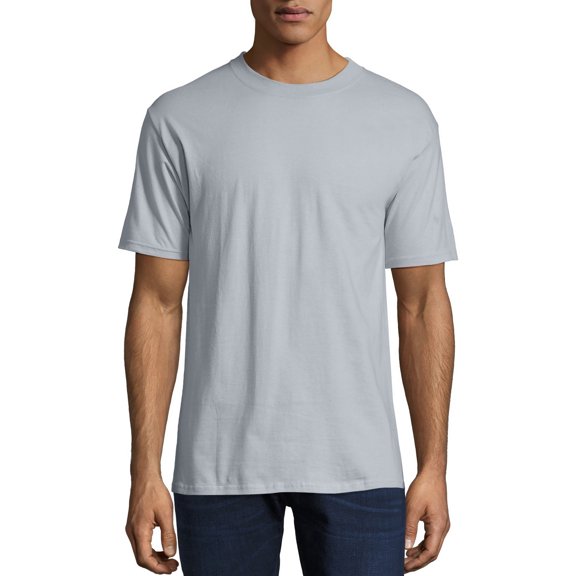 Hanes Men's and Big Men's Beefy-T Crew Neck Short Sleeve T-Shirt, Up To 6XL