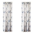 thumbnail image 2 of Levtex Home - Beach Life - Window Panels with Rod Pocket - Two Curtains 84 inch Length - Coastal Toile - Navy and Cream - 100% Cotton - Lined, 2 of 3
