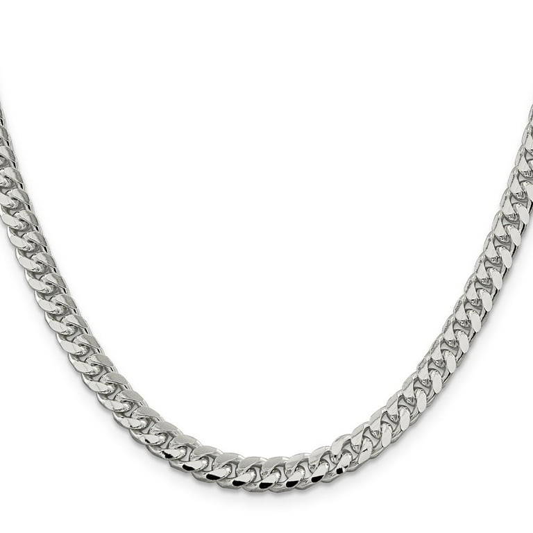 シルバー925 925 Sterling Silver Curb Chain Styles Necklace 6 mm Domed w