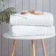 thumbnail image 4 of Casa Platino Paquete de 2 Toallas de Baño - Toallas de Baño de Algodón Suave, de Secado Rápido y de Gran Tamaño, Perfectas para Comodidad Tipo Spa - Blanco, 4 of 7