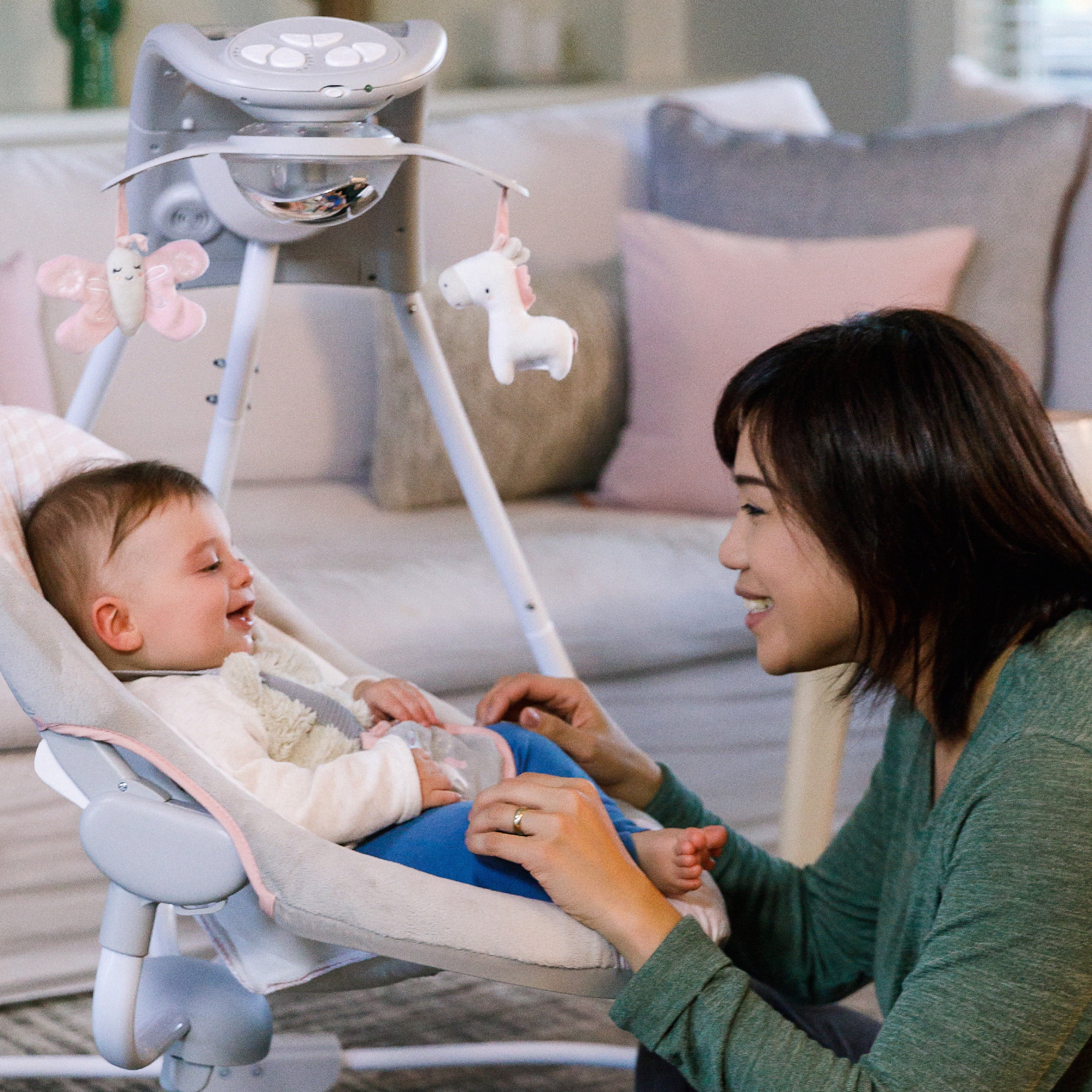 ingenuity baby swing unicorn