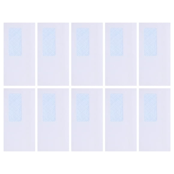 Miangastore 50pcs Self-Sealing Security Envelopes With Left Window Blessing Card Envelopes Ideal For Mailing Documents And Invitations