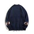 thumbnail image 6 of Babcutegg Mens Button Down Cardigan Sweater V-Neck Knit Long Sleeve Top Warm Casual Sweaters Size 3XL, 6 of 6