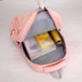 thumbnail image 4 of Mochila de nailon para campus, bolso de hombro de dibujos animados duradero, regalos para niños (rosa), 4 of 9