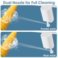 thumbnail image 2 of Tolilet Bidet Attachment Self-Cleaning Dual Nozzles, Ultra-Slim Toilet Seat Bidet for Frontal & Rear Wash, Adjustable Water Pressure, 2 of 8