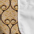 thumbnail image 4 of Fine Art Microwave Oven Cover, Ornamental Curves and Details Recalling Feelings, Water Resistant Organizer with Pockets for Kitchen, 36" x 12", Pale Orange Champagne, by Ambesonne, 4 of 4