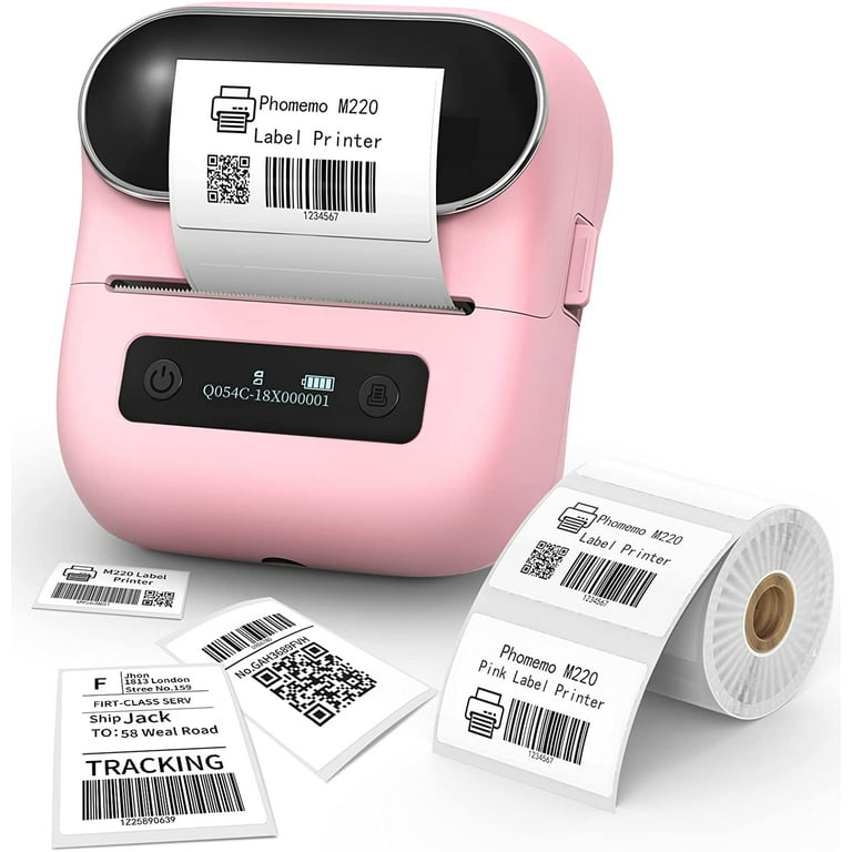 Phomemo M220 Label Maker Bluetooth Barcode Label Printer, 3.14