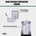 thumbnail image 6 of Hike Crew 15-Piece 50,000 BTU Outdoor Propane Turkey Fryer Kit with Igniter, 30qt & 10qt Pots & More, 6 of 7