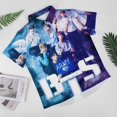 thumbnail image 2 of Kpop BTS Men's Hawaiian Shirts Short Sleeve Button Down Casual Shirts Summer Tropical Aloha Beach Shirts, 2 of 7