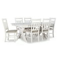 thumbnail image 2 of Powell Correll 7-Piece Dining Set, Smokey White Finish with Tan Fabric, 2 of 5