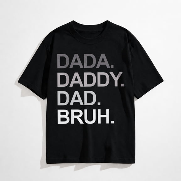 Dada Daddy Dad Bruh Funny Husband Dad Mens T-Shirt