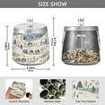 thumbnail image 2 of Yayeee Ashtray with Lid for Cigarette Smokeless Stainless Steel Home Ash Holder, Snowy Mountains, 2 of 7