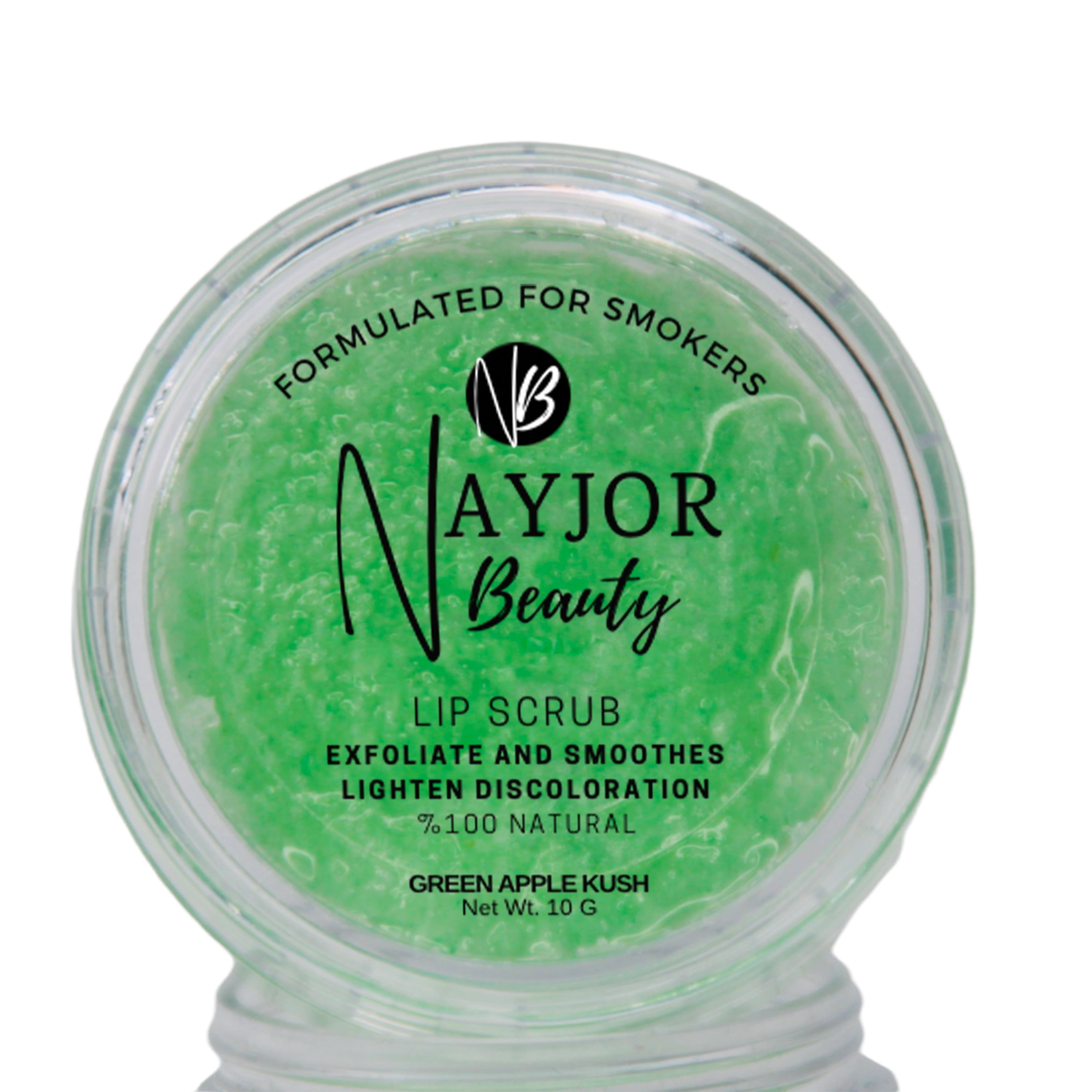 NayJor Beauty Green Apple Lip Scrub, Reduce Discoloration, Instant