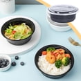 thumbnail image 1 of Taotanxi Packaging Box Circular Lunch Box Food Grade Fast Food Box Lunch Box With Lid That Can Be Refrigerated Or Microwave Heated, 1 of 6