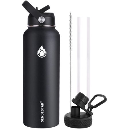 DDER Water Bottle 32 oz 40 oz 64oz Double Wall Vacuum Insulated Leak ...