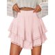 thumbnail image 1 of Pantalones cortos Onlypuff con volantes fluidos, cintura alta, color melocotón, para mujer, 1 of 5