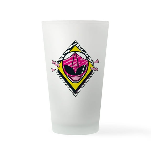 CafePress - Mighty Morphin Power Rangers Pink R - Pint Glass, Drinking Glass, 16 oz. CafePress