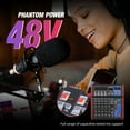 thumbnail image 3 of High sound quality! D Debra Audio Pro Portable Recording Mixer Audio With USB 99 DSP Digital Effects For DJ Mixer Console Karaoke Recording Studio (SI-6UX (6 Channel)), 3 of 13
