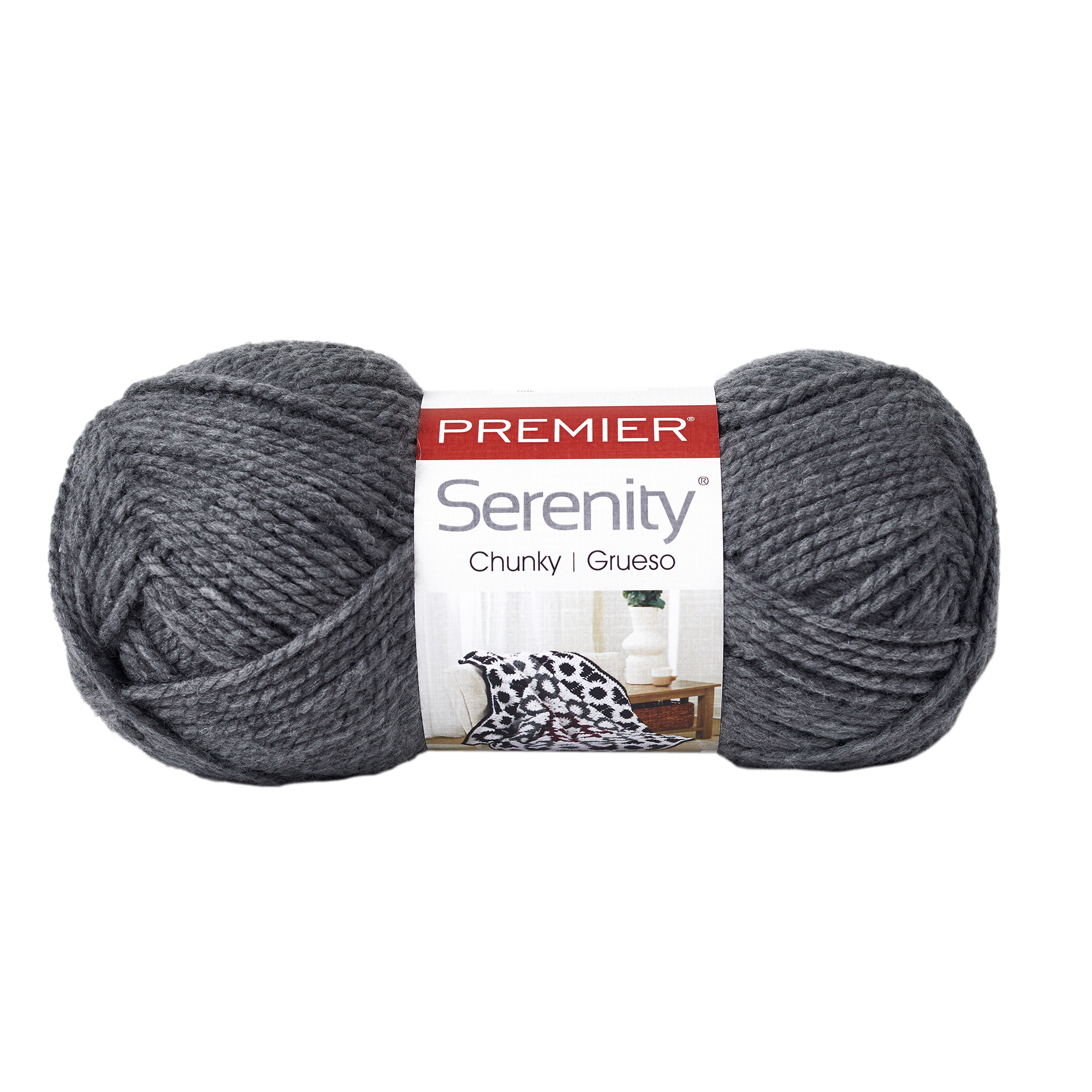 Premier Yarns Serenity Chunky Big Yarn Smoke Gray 10.5oz 328yds 5