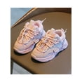 thumbnail image 4 of SIMANLAN Boys Girls Running Shoe Low Top Warm Shoes Non-Slip Sneakers School Breathable Trainers Sports Lace Up Pink, Warm Lined 1Y, 4 of 7