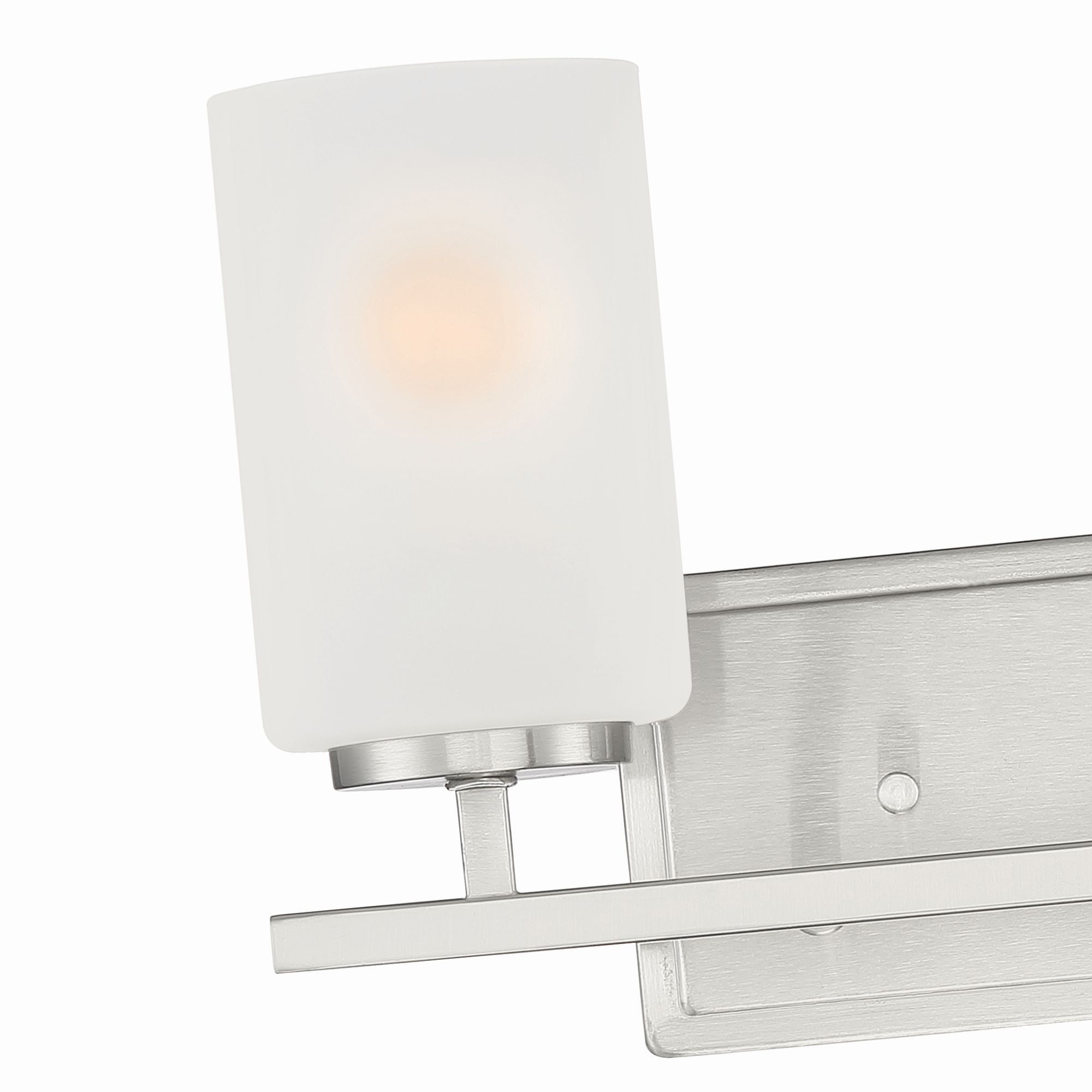 Designers Fountain Carmine 2 Light Brushed Nickel Bathroom Vanity Light Fixture, D239M-2B-BN