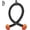 Black&Orange, variant on Runstore Nylon Triceps Rope with Non-Slip Soft Rubber Ends, 36 inches Pull Down Rope for Cable Machine