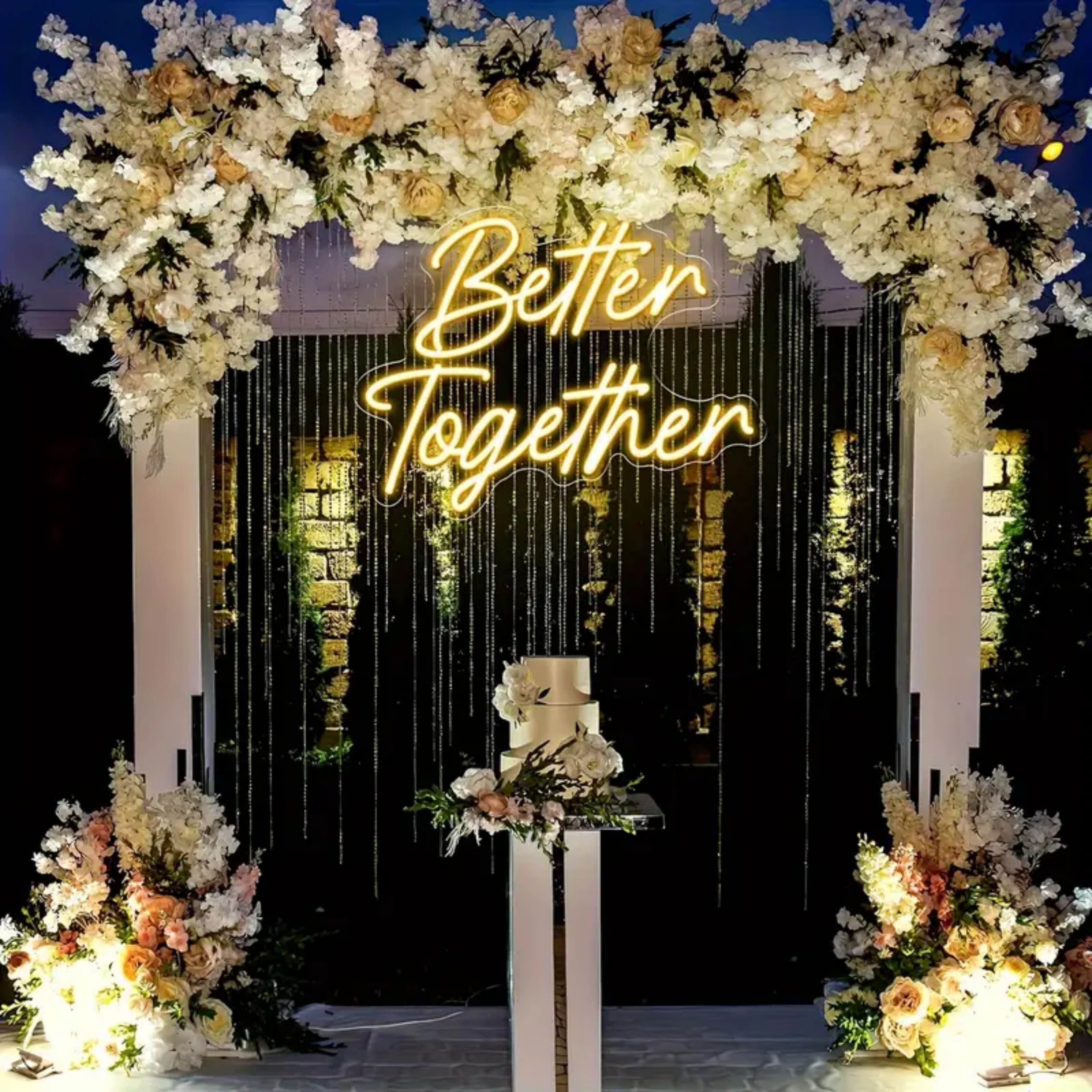 UPONRAY Better Together Neon Signs, 16.2"*12.4" Dimmable & USB-Powered LED Neon Light, Stylish Wall Decor as gifts for Valentine's Day, Engagement Party, Wedding, Anniversary
