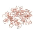 thumbnail image 1 of 100Pcs Heart Shaped Paper Clips Iron Decorative Paperclips Set Perfect for Marking Books Notebooks Clipboards in Office School or Home Use, 1 of 7