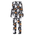 thumbnail image 5 of Edvintorg Pajama Sets for Women 2 Piece Plus Size Halloween Printed Long Sleeve Comfy Top and Pant Crew Neck Casual Pajamas Plus Size Clothes for Women Multicolor S, 5 of 5