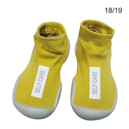 

Unisex Baby Anti-slip Shoes First Shoes Toddler First Baby Girl Kids Soft Rubber Sole Baby Shoe Knit Booties