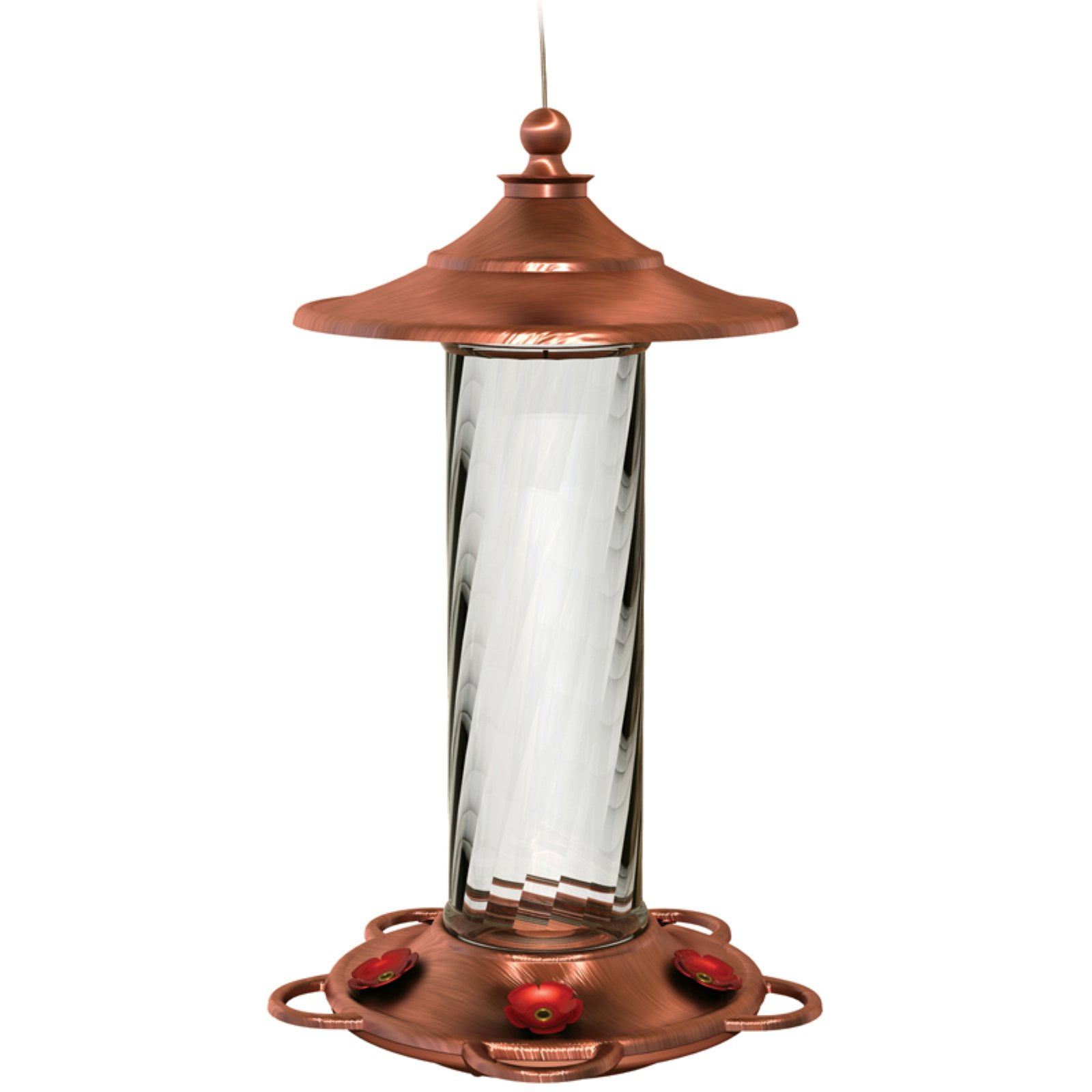More Birds Glory HummingBirdfeeder, Brushed Copper Glass by Classic Brands